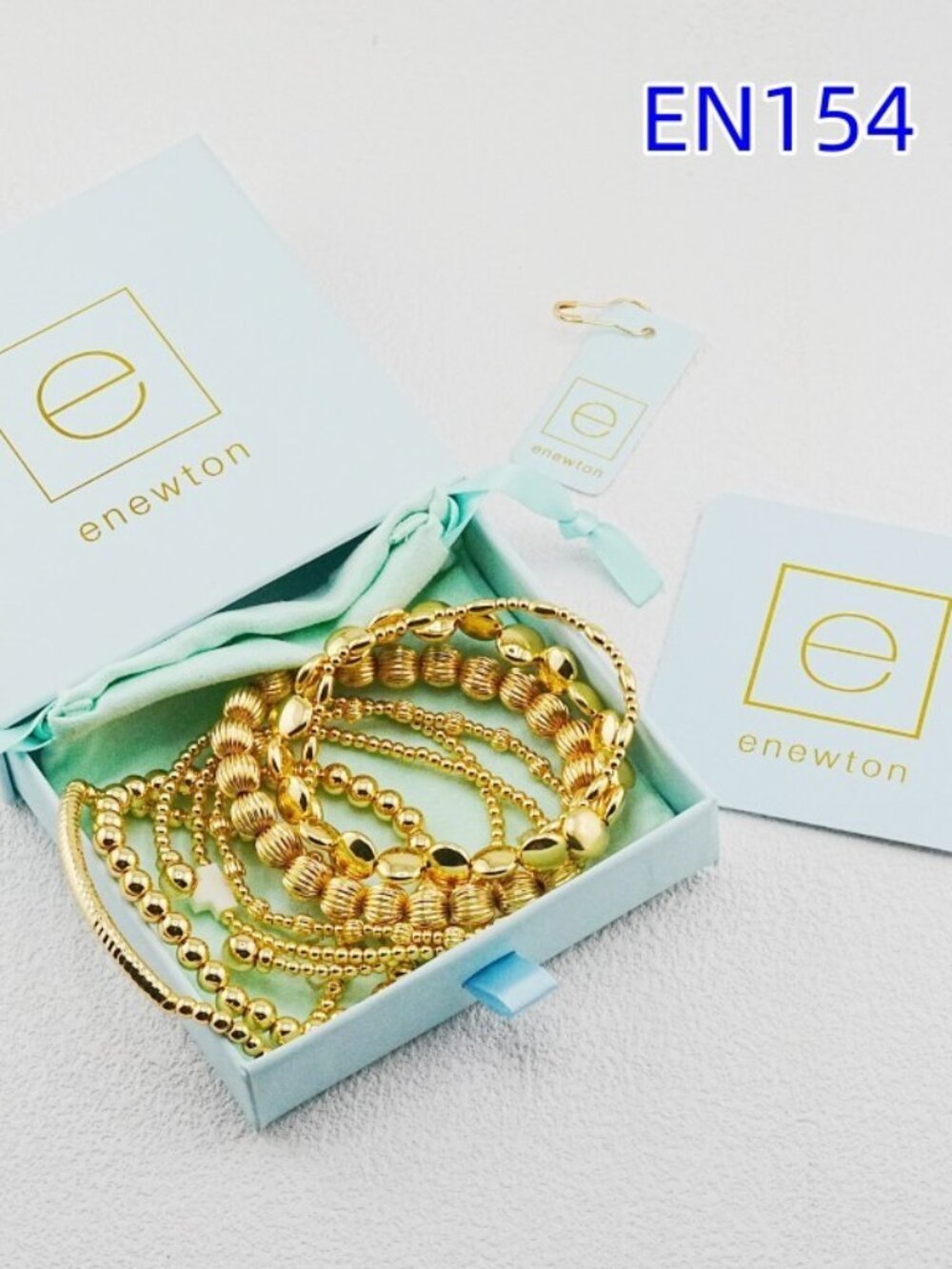 Enewton  Gold Beaded Bracelet Set
